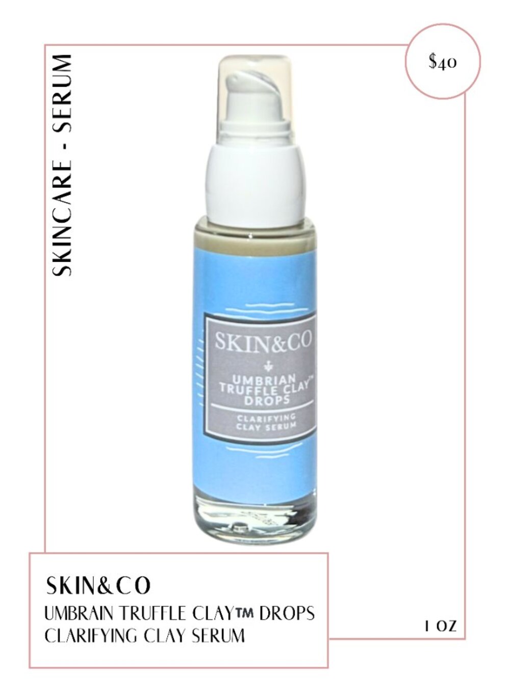 Skin & Co Umbrian Truffle Clay Drops Clarifying Clay Serum